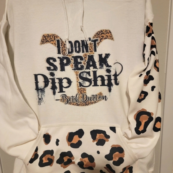 Leopard print yellowstone hoodie - Picture 1 of 2